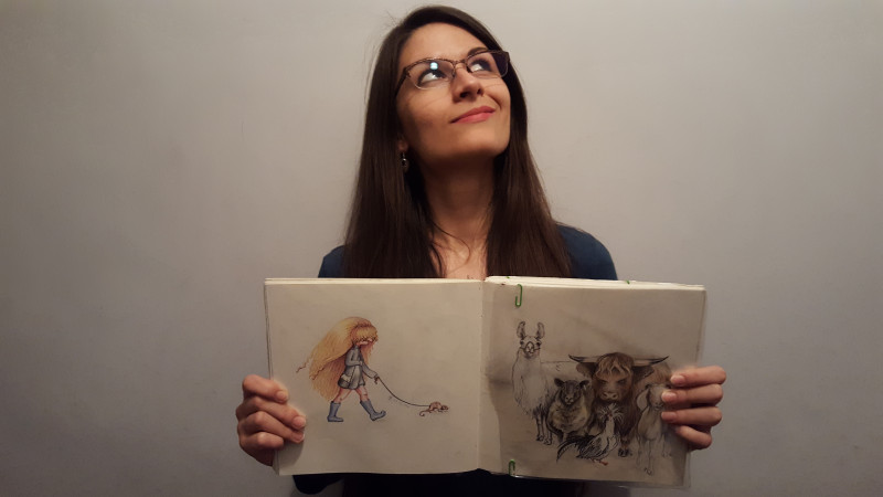 Alexandra Balan, ilustrator in Marea Britanie: Oamenii in general nu au habar cat de mult dureaza sa faci o animatie