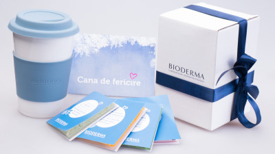 Cana de fericire Bioderma - un concept multi-senzorial de corporate gifting marca Perceptum