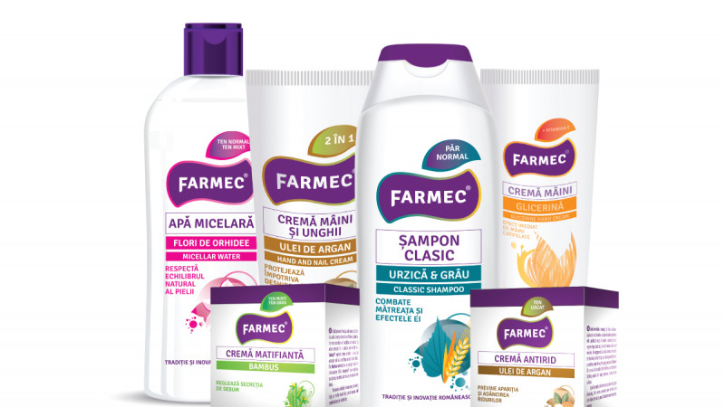 Farmec lansează o nouă gamă de produse pe bază de extracte naturale