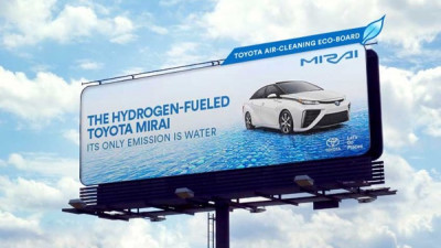 Toyota si panourile publicitare care curata aerul
