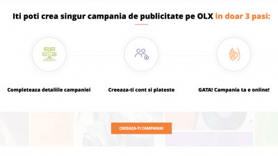 OLX lanseaza un serviciu nou, dedicat antreprenorilor care vor sa isi promoveze afacerea. Utilizatorii isi pot gestiona propriile campanii de publicitate