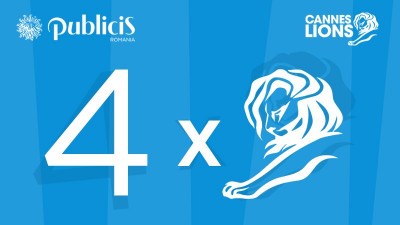Publicis, cea mai premiată agenţie din România la Cannes Lions 2017 şi, pentru al doilea an consecutiv, locul I in reţeaua Publicis Worldwide din Europa Centrală şi de Est