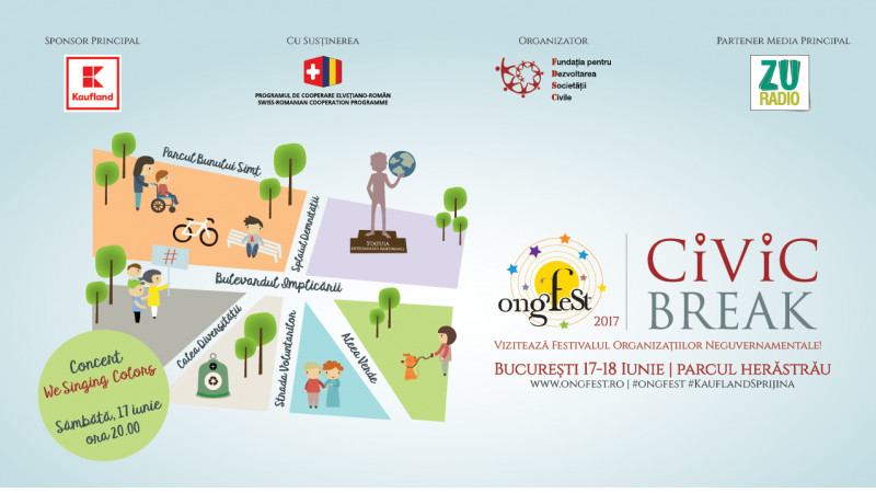 Bucureștenii pleacă în ONGFest Civic Break