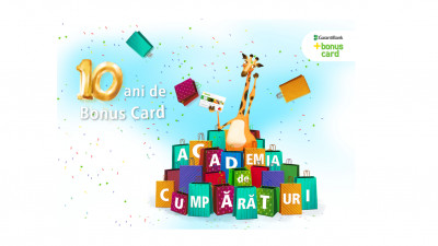 Garanti Bank a înregistrat creșteri progresive ale volumelor de tranzacții cu Bonus Card, în ultimii 10 ani