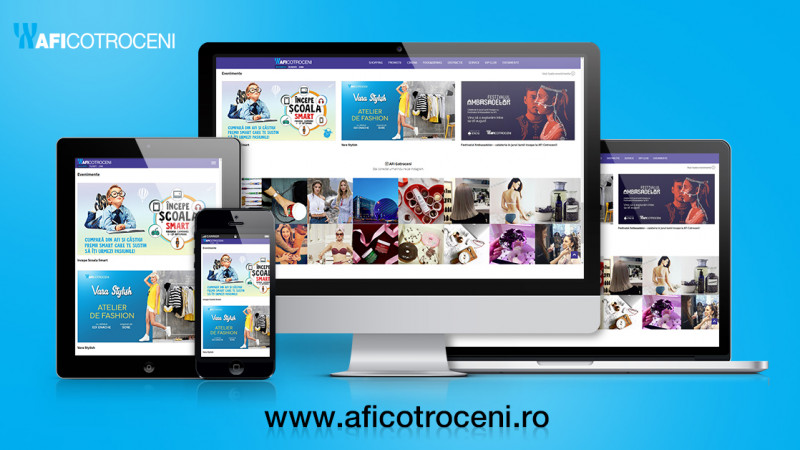 Noul site AFI Cotroceni - o experiență online completă pentru clienți