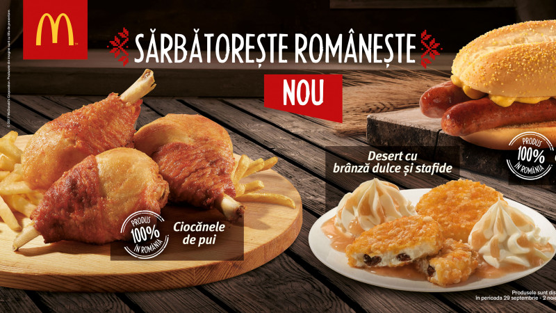 McDonald’s sărbătorește românește începând cu 29 septembrie