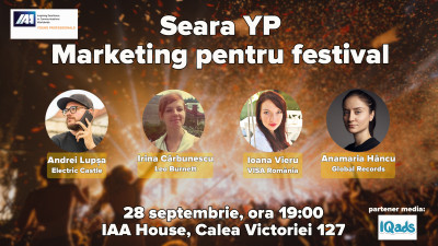 IAA Young Professionals organizează Seara YP dedicată Marketingului pentru festival