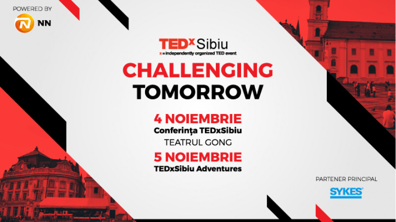 TEDxSibiu Challenging Tomorrow va avea loc în data de 4-5 noiembrie