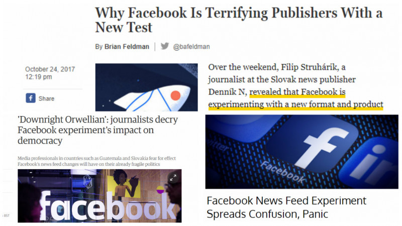 Facebook face experimente pe oameni. Dar mai ales pe jurnaliști