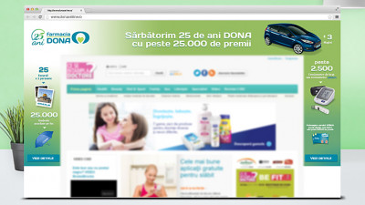 Farmacia DONA - 25 ani - Banner online