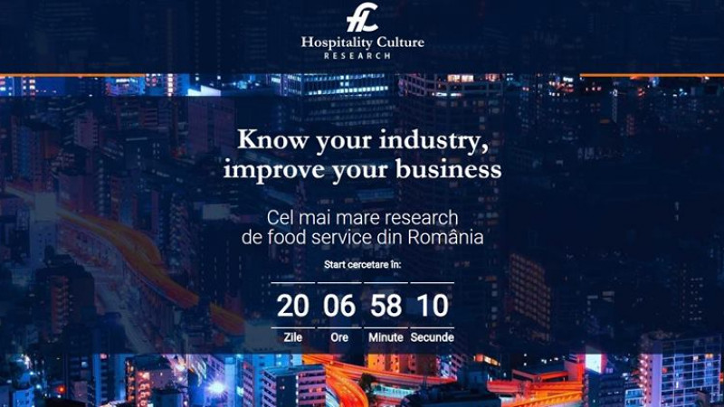 Hospitality Culture lansează cel mai mare food service research din Romania