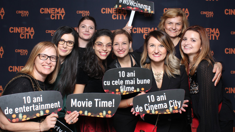 10 ani de experienţe cinematografice wow cu Cinema City