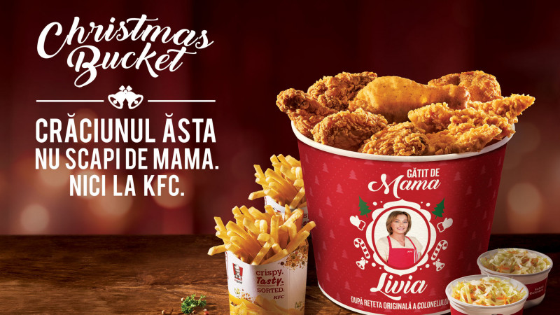 Fanii KFC din întreaga lume sărbătoresc vacanța de iarnă cu Christmas Bucket-uri în ediții limitate