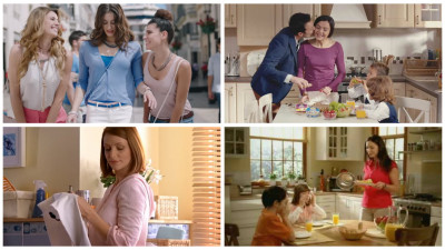 15 nedumeriri în legătură cu femeile din reclame. Punctul 10: ”Femeile își petrec o mare parte a zilei încercând să curețe vasul WC”
