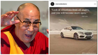 Nu mai poate omu' de social media nici sa citeze din Dalai Lama