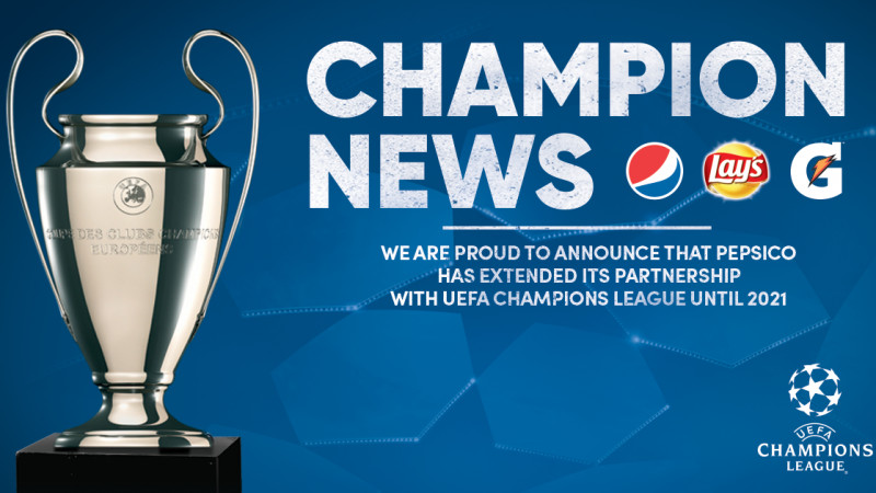 PepsiCo extinde parteneriatul global cu Liga Campionilor UEFA