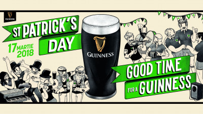 Guinness dă startul petrecerilor de St. Patrick&rsquo;s Day &icirc;n Rom&acirc;nia sub conceptul &bdquo;Good Time for a Guinness&rdquo;