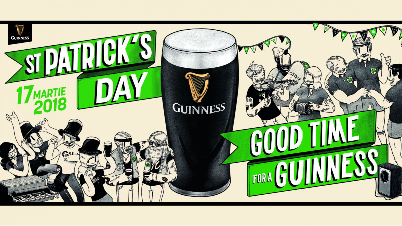 Guinness dă startul petrecerilor de St. Patrick’s Day în România sub conceptul „Good Time for a Guinness”