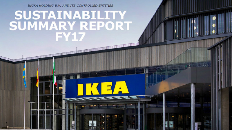 IKEA Group (INGKA Holding B.V. și entitățile sale controlate) lansează Sustainability Summary Report pentru anul financiar 2017