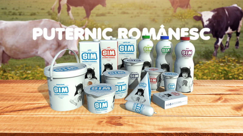 Lapte SIM – Puternic românesc. Noua campanie semnată GAV