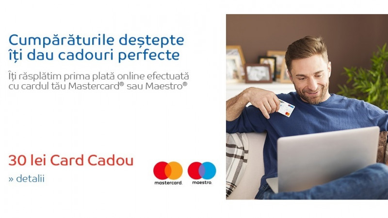 Mastercard și eMAG încurajează plățile online prin campania „Cumpărăturile deştepte îţi dau cadouri perfecte”