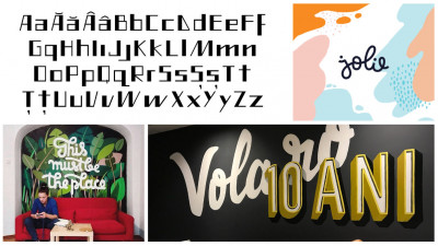 [Artiști fontiști] Liviana Popa are proiecte de lettering diverse - de la postări custom de social media la branding și murale