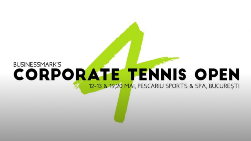 Reprezentanții mediului de business concurează pentru un loc pe podiumul Corporate Tennis Open 4