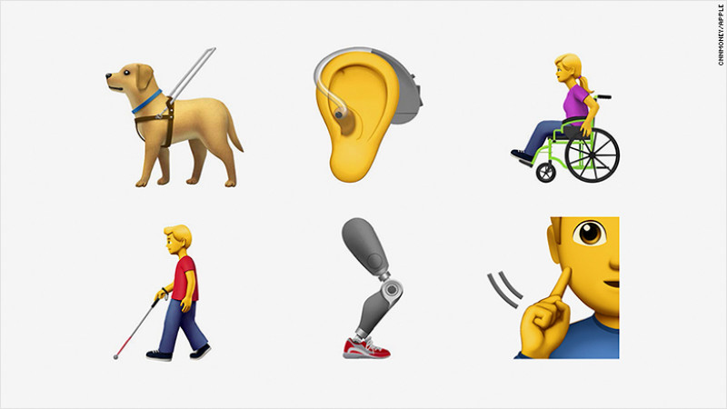 Apple vrea sa introduca emoji-uri noi, dedicate persoanelor cu dizabilitati