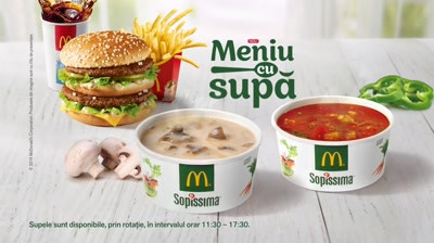 McDonald's - Meniu cu supa