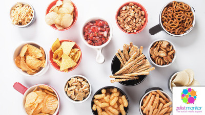 Cele mai vizibile branduri de snacks in online si pe Facebook in luna martie 2018