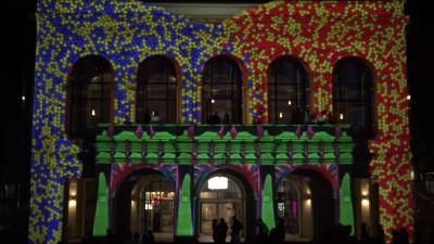 Șotron interactiv și video mapping by OnScreen la Spotlight, ediția a patra