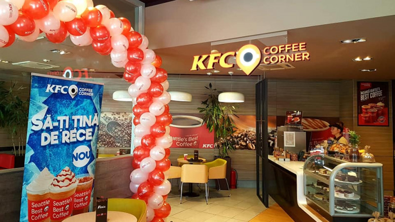 KFC România anunţă deschiderea celui de-al doilea Coffee Corner din centrul Bucureştiului, situat pe Calea Dorobanţi