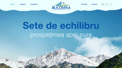 Apa Bucovina - Layouts Website