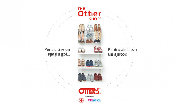 Otter dă startul campaniei de strângere de donații pentru Crucea Roșie Română, „The Otter Shoes”