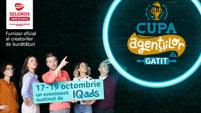 Serviti o proba de concurs? Cu inscrierile-n toi, anuntam structura Cupei Agentiilor la Gatit by Selgros