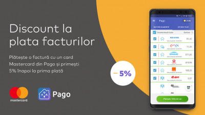 Noutăți Pago: puncte convertibile &icirc;n lei și cash-back 5% la utilizarea unui card Mastercard