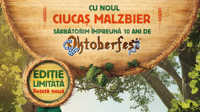 GMP Advertising și Webstyler semnează campania de lansare a noii beri Ciucaș Malzbier, ediția limitată dedicată festivalului Oktoberfest 2018