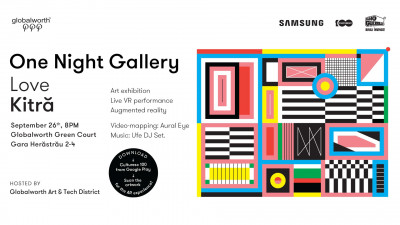 One Night Gallery Love Kitră: Cea de-a șaptea ediție transformă clădirile de birouri Globalworth Green Court într-o galerie neconvențională