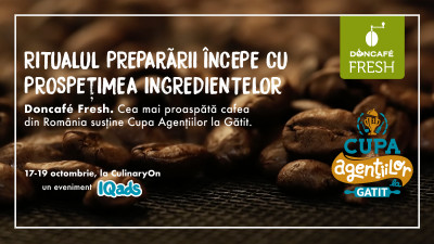 Doncafe Fresh, responsabil de revigorarea participantilor la Cupa Agentiilor la Gatit