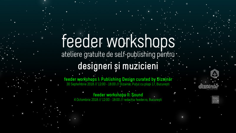 feeder workshops I & II - participă gratuit la unul dintre cele două ateliere de online self-publishing pentru designeri și muzicieni