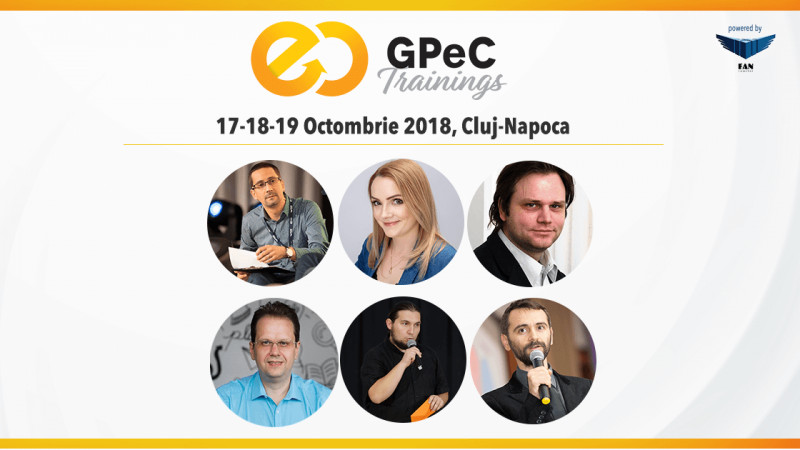 Ultima săptămână de înscrieri Early-Bird la GPeC Trainings 17-18-19 octombrie, Cluj-Napoca