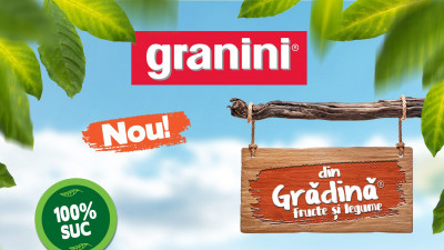 Granini lansează combinația de sucuri de legume și fructe cu conținut de suc 100% - „Granini din grădină”