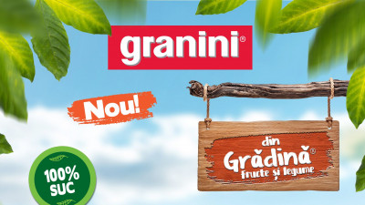 Granini lansează combinația de sucuri de legume și fructe cu conținut de suc 100% - &bdquo;Granini din grădină&rdquo;