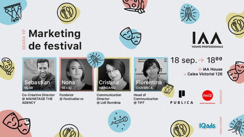 Seara YP dedicată Marketingului de Festival se întoarce cu ediţia 2018. Campaniile celor mai mari festivaluri din țară, dezbătute la eveniment