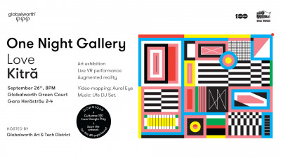 One Night Gallery Love Kitră: Cea de-a șaptea ediție transformă clădirile de birouri Globalworth Green Court într-o galerie neconvențională