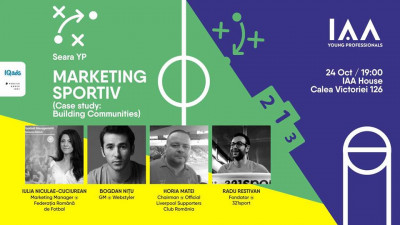 Pasionații de sport din marketing și comunicare sunt așteptați la Seara YP dedicată Marketingului Sportiv