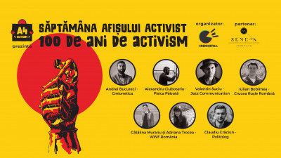 Săptăm&acirc;na Afișului Activist. 100 de ani de activism