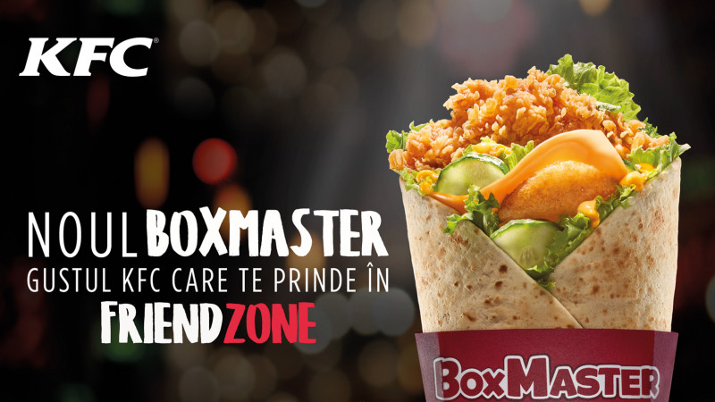 New entry în meniul KFC: BoxMaster, noul wrap, disponibil acum și în restaurantele din România
