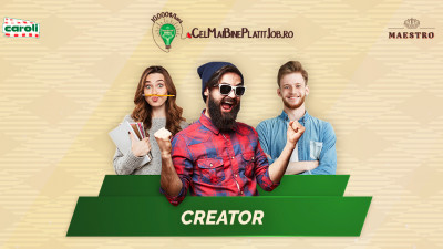 Creativi de zi cu zi, CelMaiBinePlatitJob din marketing vine la pachet cu o prima numai pentru voi
