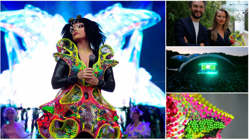 Lana Dumitru și rochia creată pentru Bjork: "În ADN-ul ei se găsește rochia etno reinterpretată, care avea la bază modelul de pe covorul bunicii mele"